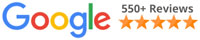 Five Stars on Google Reviews